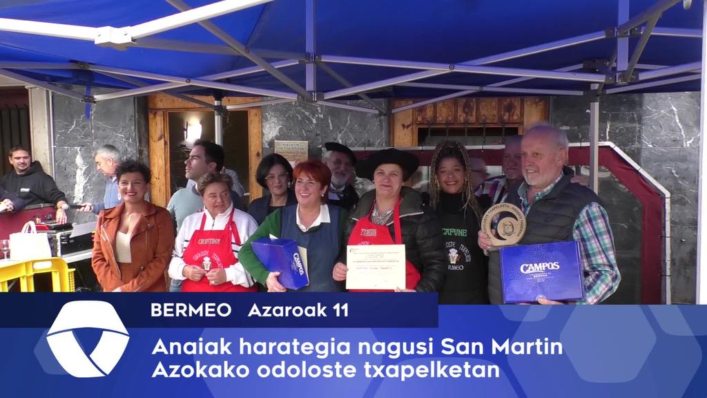 Anaiak harategia nagusi Bermeoko San Martin Azokako Odoloste txapelketan