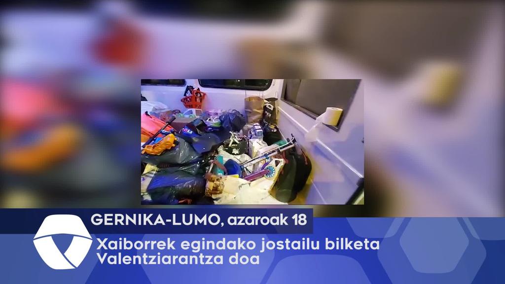 Xaiborrek egindako jostailu bilketa Valentziara doa