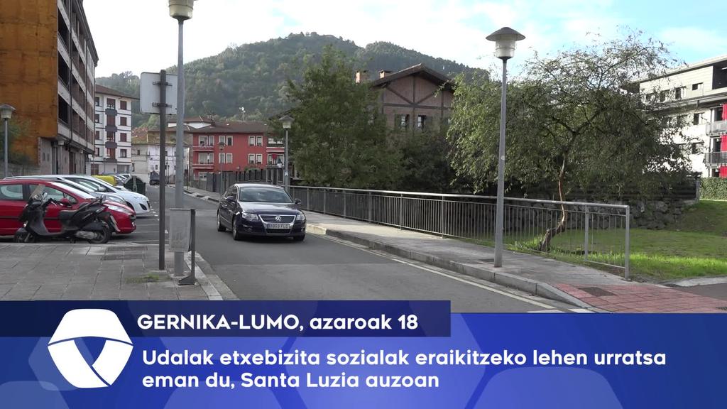 Udalak etxebizitza sozialak eraikitzeko lehen urratsa eman du, Santa Luzia auzoan