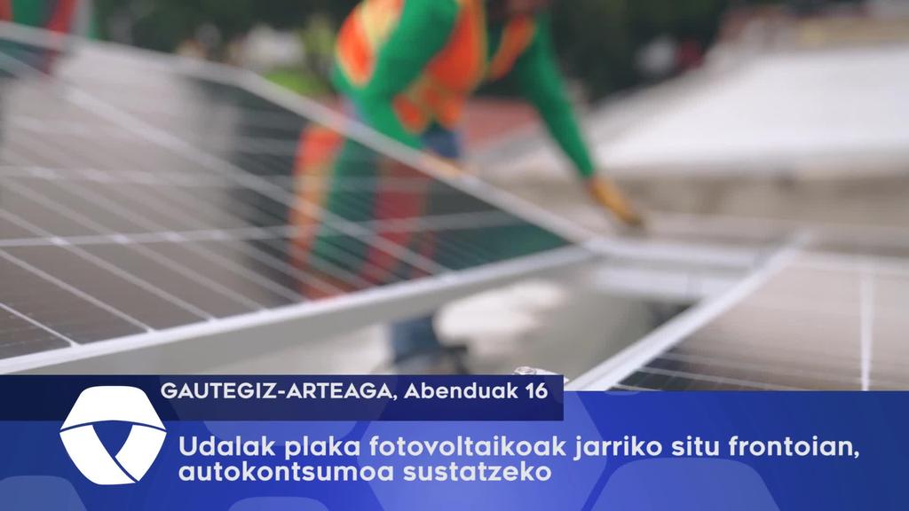 Udalak plaka fotovoltaikoak jarriko ditu, autokontsumoa sustatzeko