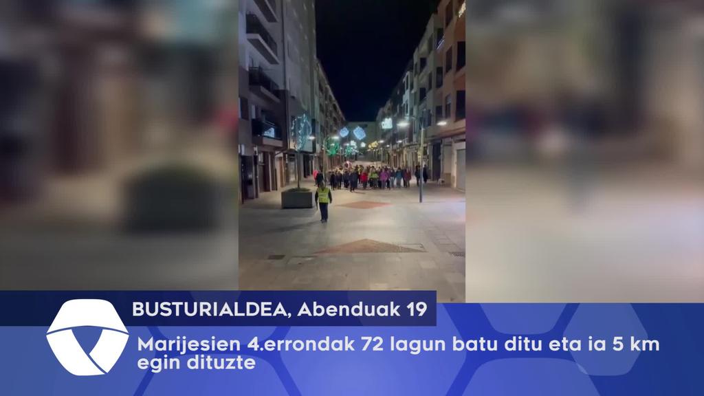 Marijesien 4.errondak 72 lagun batu ditu eta ia 5 km egin dituzte