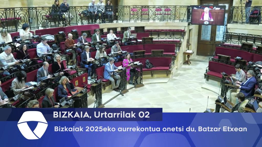 Bizkaiko Foru Aldundiak 2025eko aurrekontua onetsi du, Batzar Etxean