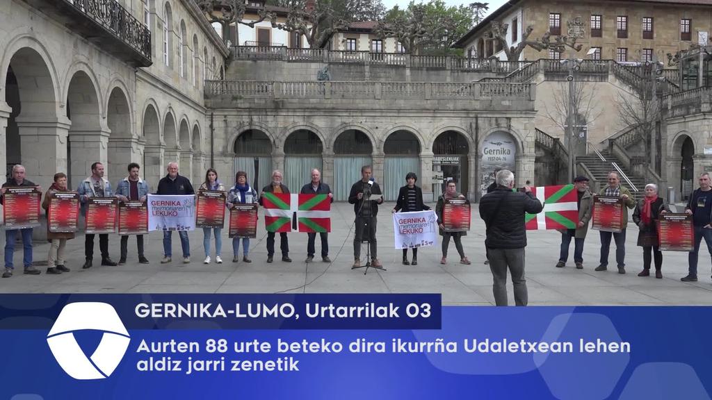 Aurten 88 urte beteko dira Ikurriña Udaletxean lehen aldiz jarri zenetik