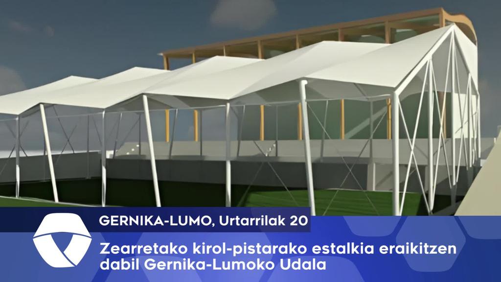  Gernika-Lumoko Udala Zearretako kirol gunearen estaldura dabil egiten